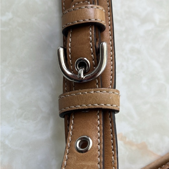 Vintage Coach Brown and Tan Shoulder Bag with Signature Monogram - Picture 3 of 7